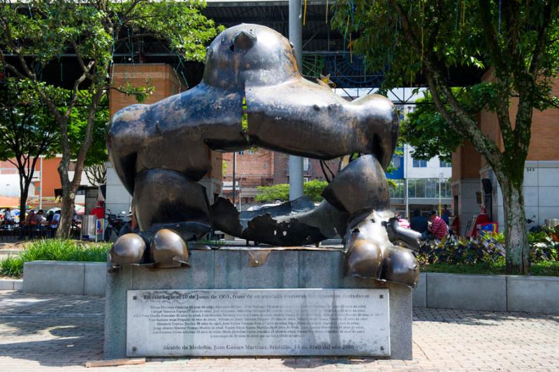 Pajaro, Parque San Antonio, Medellin, Antioquia, C...