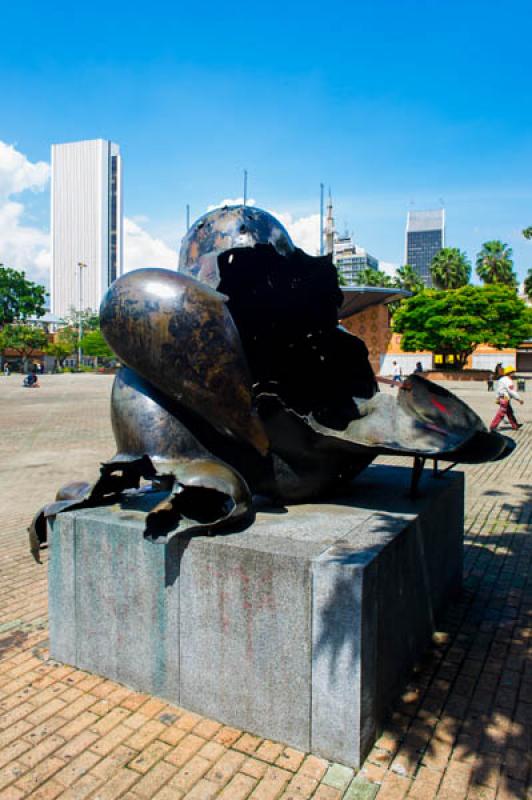 Pajaro, Parque San Antonio, Medellin, Antioquia, C...