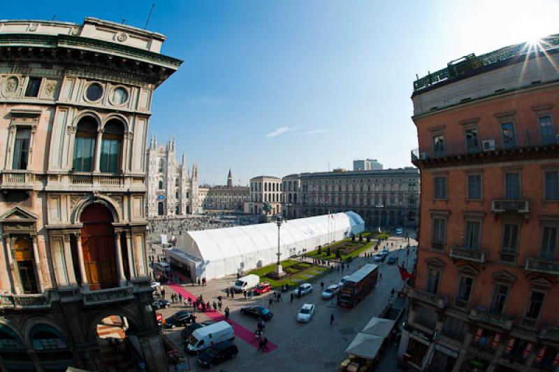 Plaza del Duomo, Milan, Lombardia, Italia, Europa ...