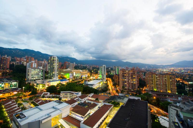 Panoramica de El Poblado, Medellin, Antioquia, Col...