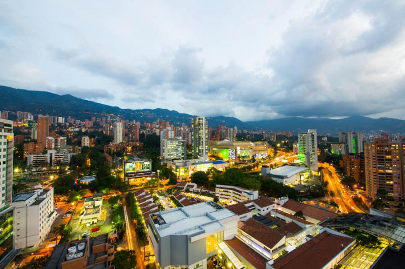 Panoramica de El Poblado, Medellin, Antioquia, Col...