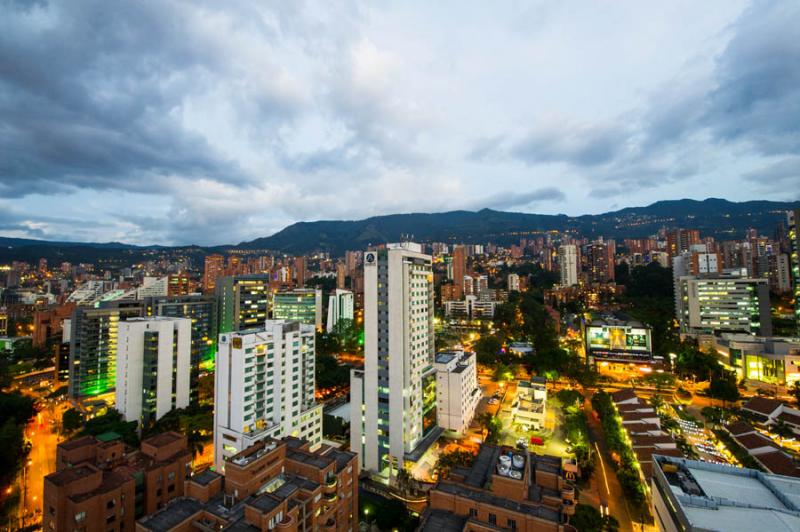 Panoramica de El Poblado, Medellin, Antioquia, Col...