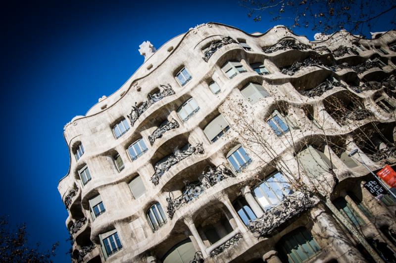 Casa Mila, Barcelona, Cataluña, España, Europa