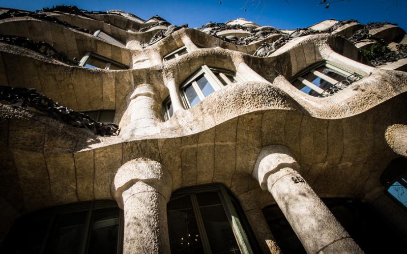 Casa Mila, Barcelona, Cataluña, España, Europa