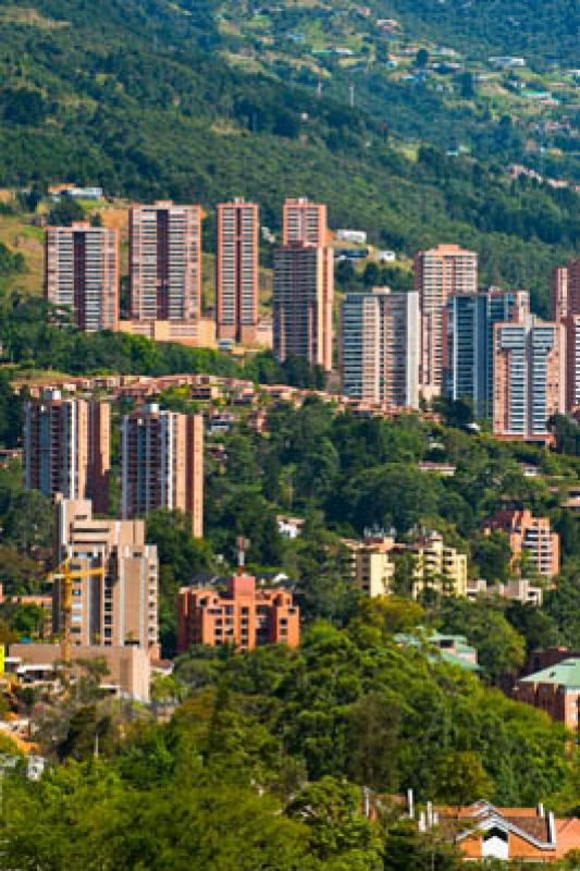 Panoramica El Poblado, Medellin, Antioquia, Colomb...