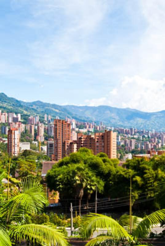 Panoramica El Poblado, Medellin, Antioquia, Colomb...