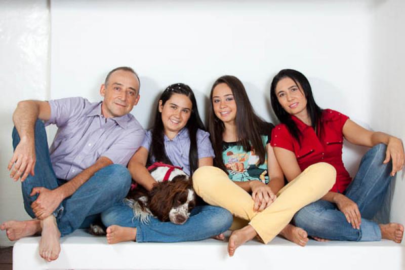 Familia con su Mascota