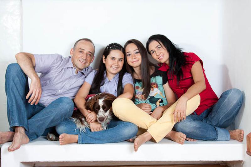 Familia con su Mascota