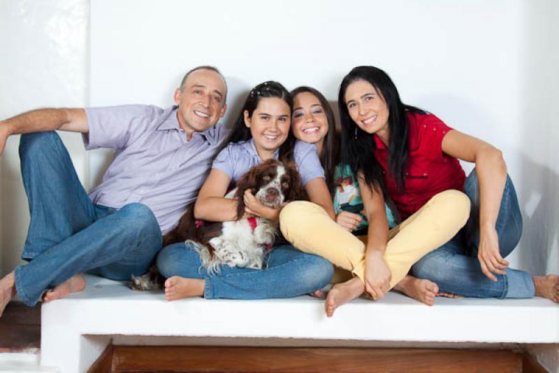 Familia con su Mascota