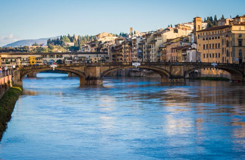 Puente Viejo, Florencia, Toscana, Italia, Europa O...