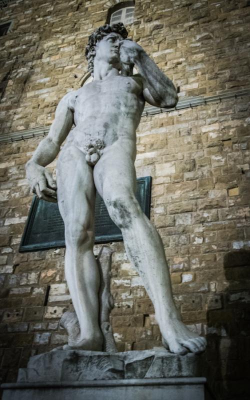 Estatua del David de Michelangeloy el Museo de la ...