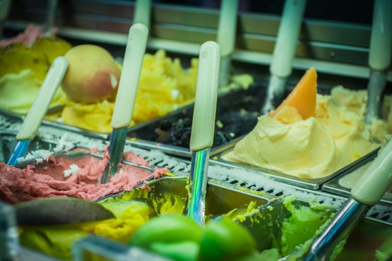 Helados Tradicionale de Florencia, Toscana, Italia...