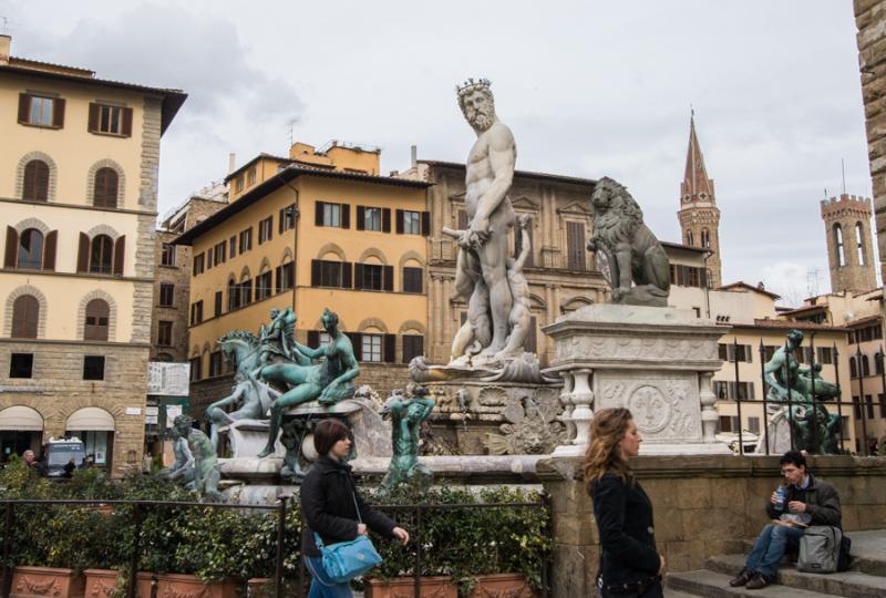 Estatua de Neptuno de Bartolomeo Ammanati, Piazza ...