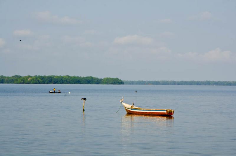 Pescadores en la Bahia de Cispata, San Antero, Cor...