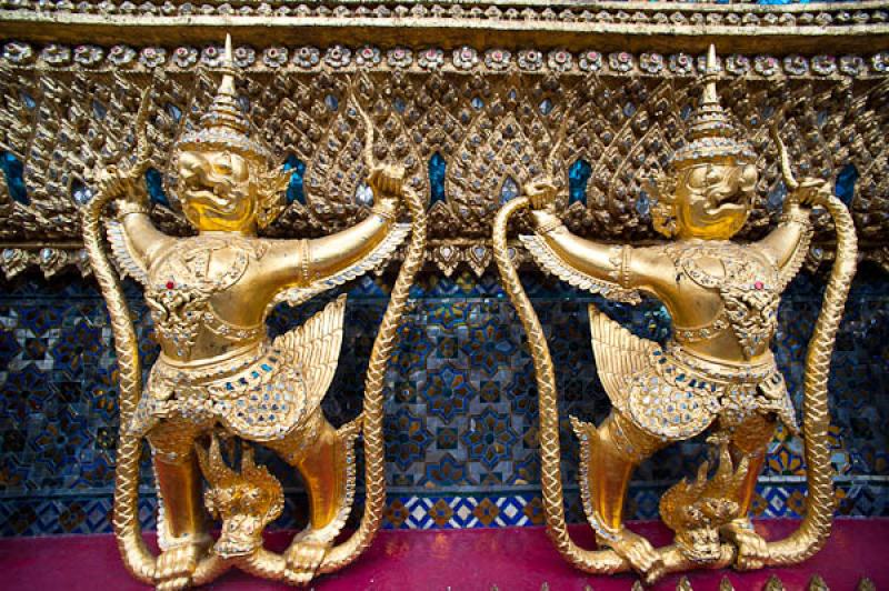 Garudas, Templo del Buda de Esmeralda, Bangkok, Ta...