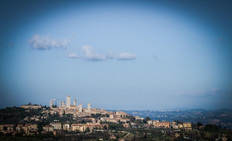 Paisaje de Arezzo,Toscana, Florencia, Italia, Euro...