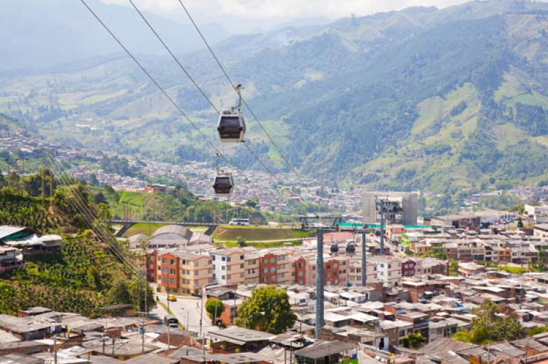 Cable Aereo de Manizales, Manizales, Caldas, Colom...