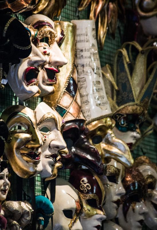 Tipicas Mascaras del Carnaval Veneciano, Venecia, ...