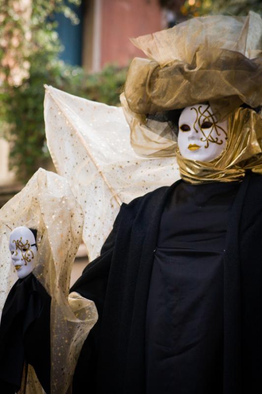 Mujer en el Carnaval Veneciano, Venecia, Veneto, I...