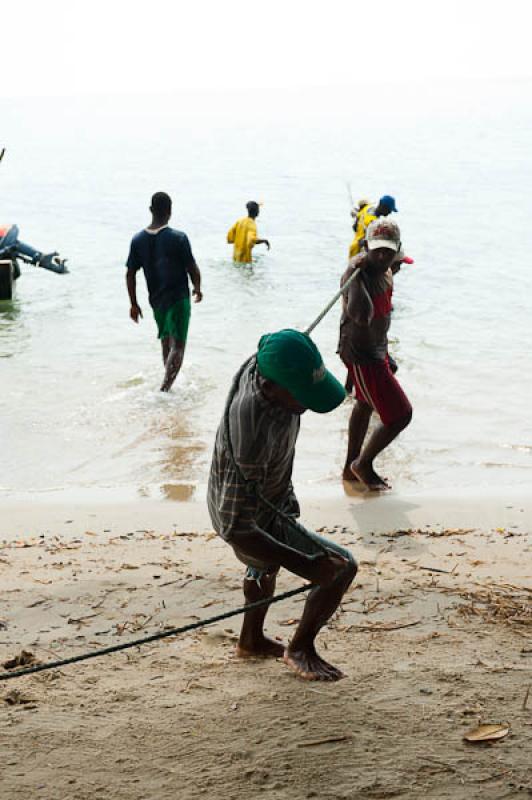 Pescadores en San Onofre, Sucre, Sincelejo, Colomb...