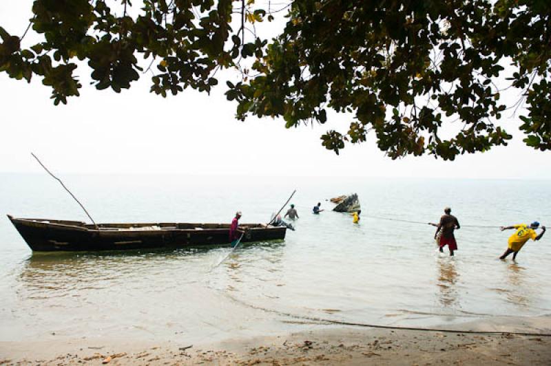 Pescadores en San Onofre, Sucre, Sincelejo, Colomb...