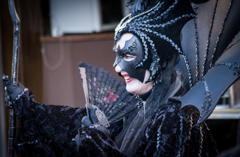 Mujer en el Carnaval Veneciano, Venecia, Veneto, I...