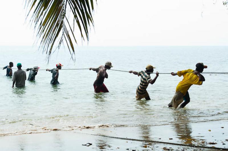 Pescadores en San Onofre, Sucre, Sincelejo, Colomb...