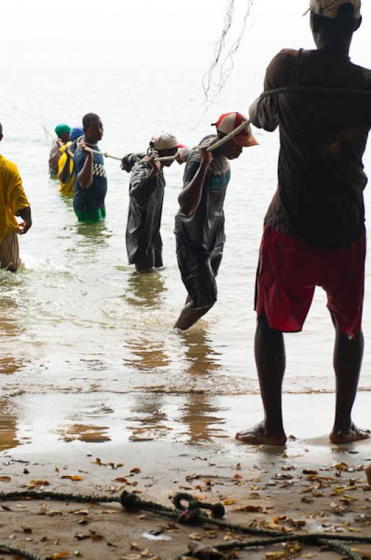 Pescadores en San Onofre, Sucre, Sincelejo, Colomb...