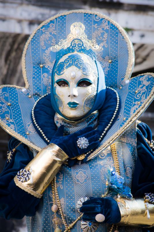 Mujer en el Carnaval Veneciano, Venecia, Veneto, I...