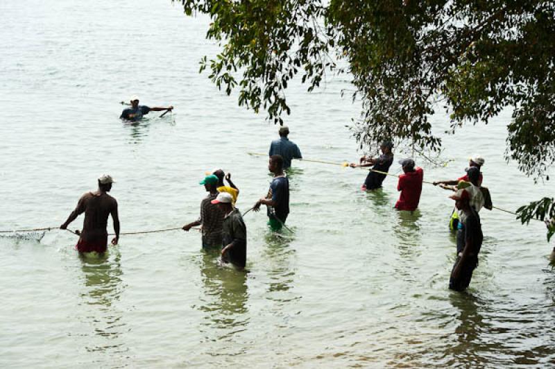 Pescadores en San Onofre, Sucre, Sincelejo, Colomb...