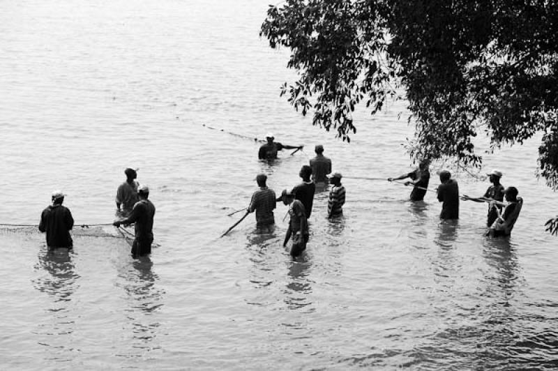 Pescadores en San Onofre, Sucre, Sincelejo, Colomb...