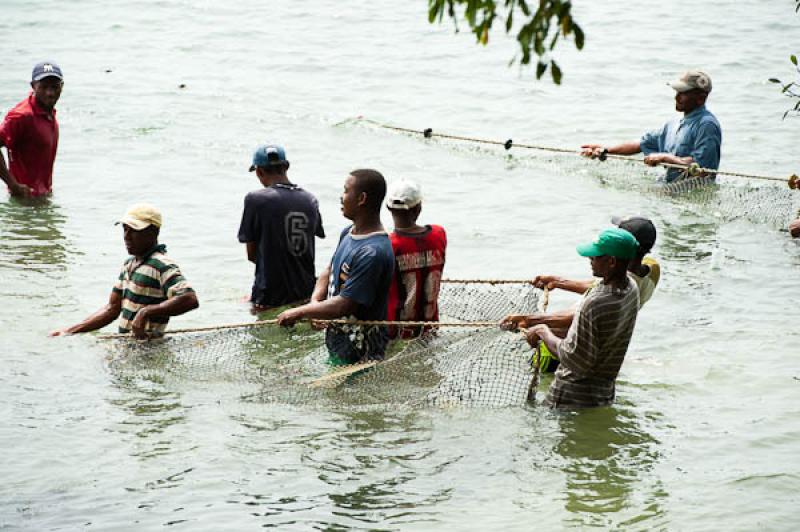 Pescadores en San Onofre, Sucre, Sincelejo, Colomb...