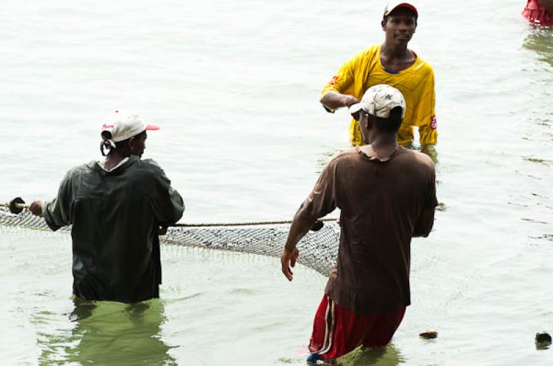 Pescadores en San Onofre, Sucre, Sincelejo, Colomb...