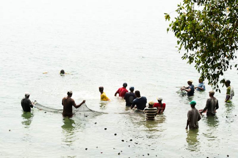 Pescadores en San Onofre, Sucre, Sincelejo, Colomb...