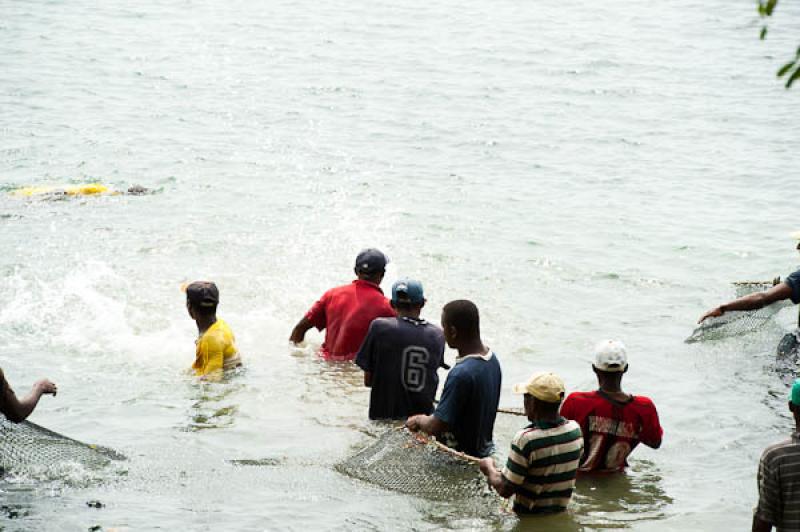 Pescadores en San Onofre, Sucre, Sincelejo, Colomb...