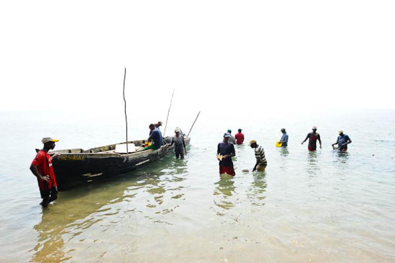 Pescadores en San Onofre, Sucre, Sincelejo, Colomb...