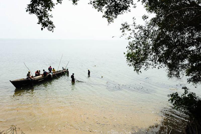 Pescadores en San Onofre, Sucre, Sincelejo, Colomb...