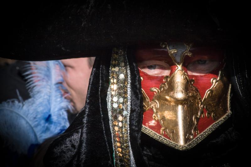 Hombre en el Carnaval Veneciano, Venecia, Veneto, ...