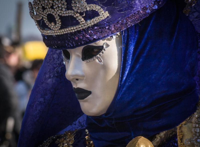 Mujer en el Carnaval Veneciano, Venecia, Veneto, I...