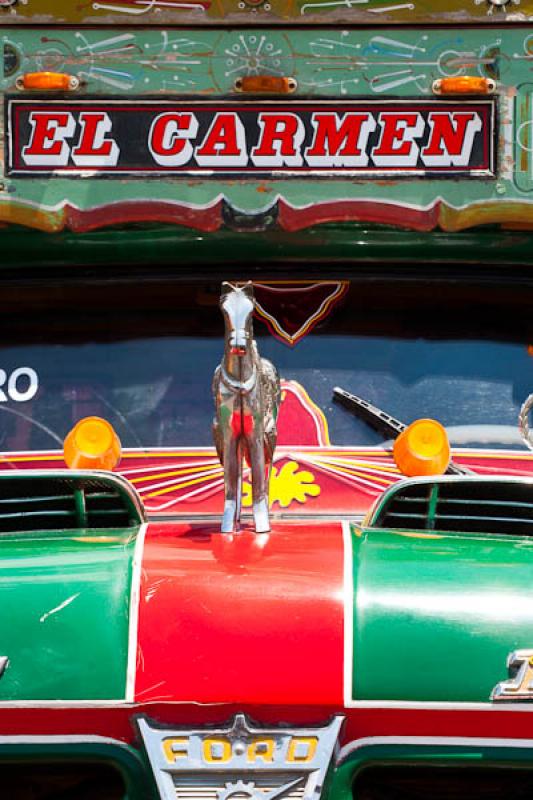 Detalle de una Chiva, Feria de las Flores, Medelli...