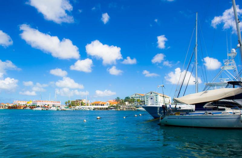 Puerto Deportivo, Oranjestad, Aruba, Antillas Meno...