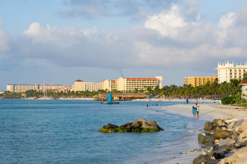 Palm Beach, Oranjestad, Aruba, Antillas Menores, A...