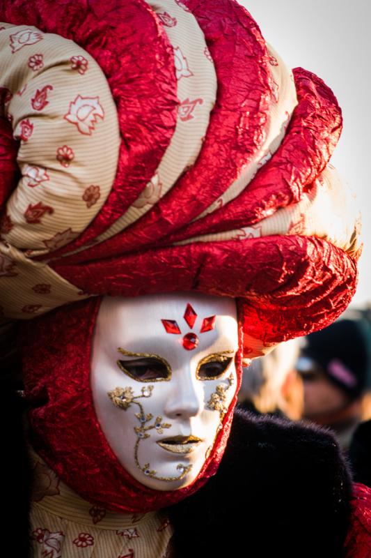 Hombre en el Carnaval Veneciano, Venecia, Veneto, ...