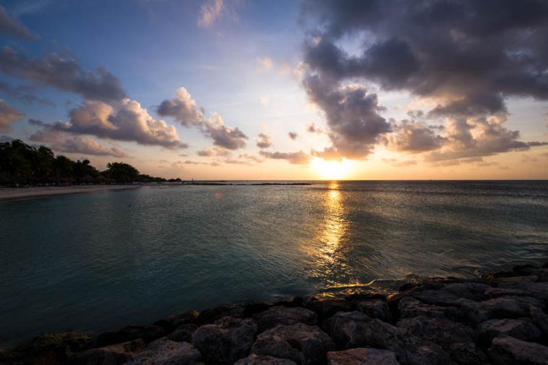 Palm Beach, Oranjestad, Aruba, Antillas Menores, A...