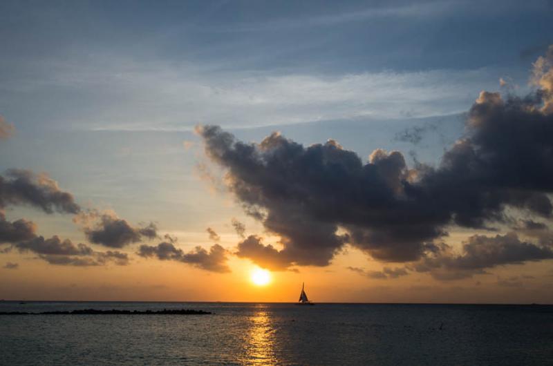 Palm Beach, Oranjestad, Aruba, Antillas Menores, A...