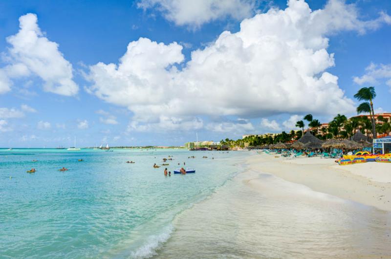 Palm Beach, Oranjestad, Aruba, Antillas Menores, A...