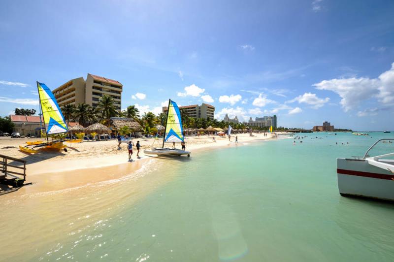 Palm Beach, Oranjestad, Aruba, Antillas Menores, A...