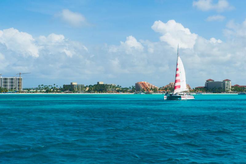 Palm Beach, Oranjestad, Aruba, Antillas Menores, A...