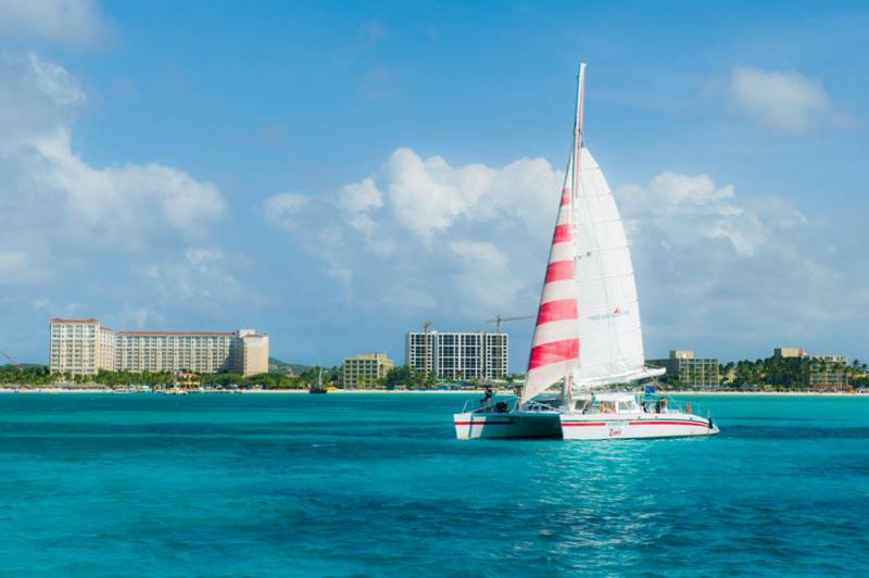 Palm Beach, Oranjestad, Aruba, Antillas Menores, A...