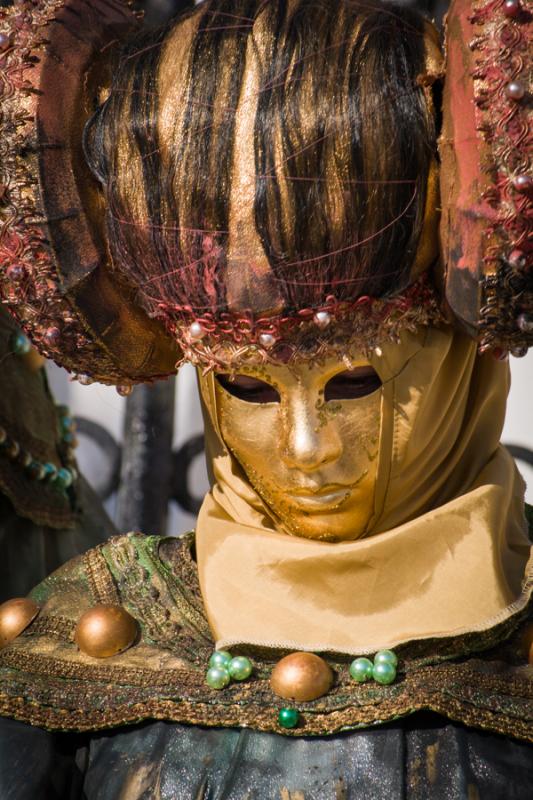 Mujer en el Carnaval Veneciano, Venecia, Veneto, I...